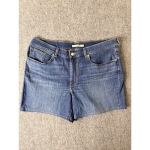 Levi's 29969 Classic Bermuda Womens Shorts Size 33 Medium Wash Denim